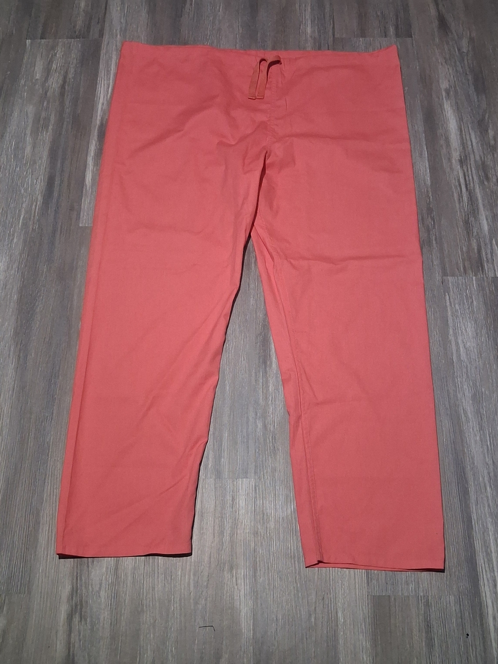 Cherokee Wide Leg Drawstring Medical Scrubs in Coral